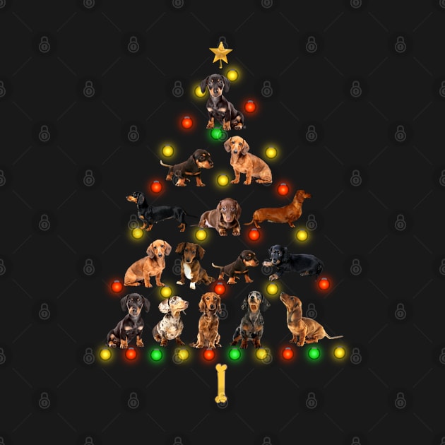 Dachshunds Christmas Tree by QUYNH SOCIU