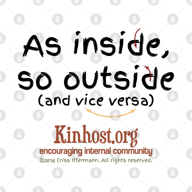 As Inside So Outside & Vice Versa - dark fonts by Kinhost Pluralwear