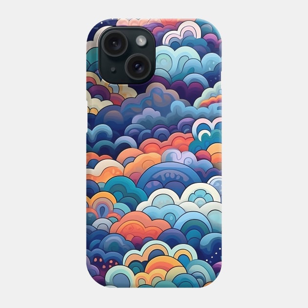 Blue and Purple Clouds Phone Case by StudioIris