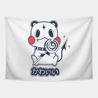 Kawaii Devil Racoon Tapestry