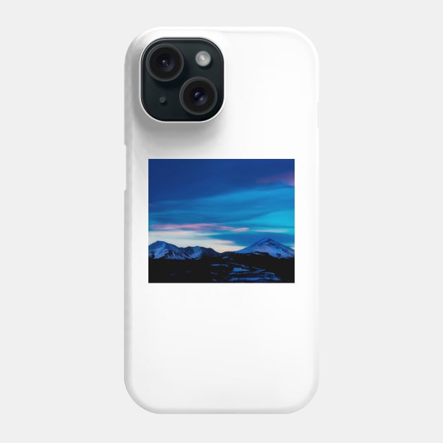 Blue mountain Phone Case by timegraf