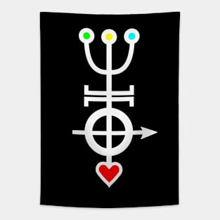 Banishing Satan Sigil Tapestry