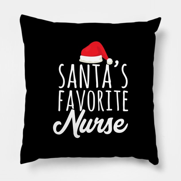 Santa's favorite nurse Pillow by captainmood