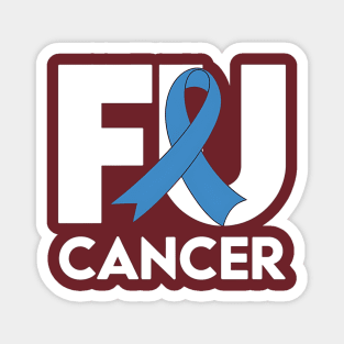 Fuck Cancer Survivor Colon Cancer Awareness Magnet