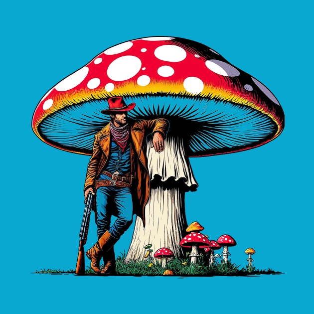 Mushroom Cowboy by Sideways Tees