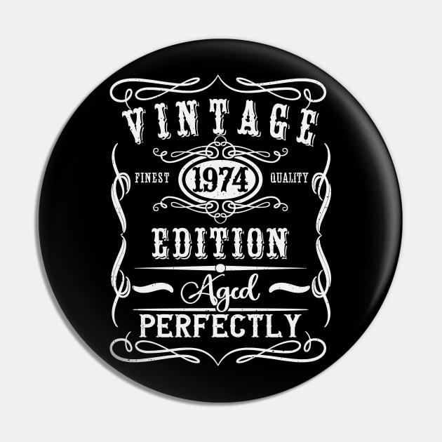 Vintage 1974 50th Birthday Pin by Etopix