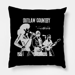 outla﻿w country Pillow