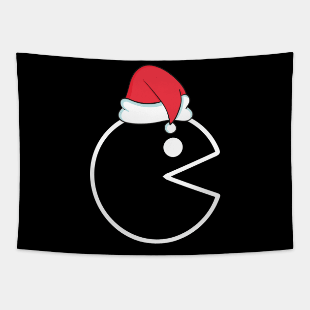 Pacman Christmas Tapestry by Dizzyland