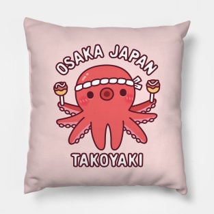 Cute Octopus Osaka Japan Takoyaki Food Pillow