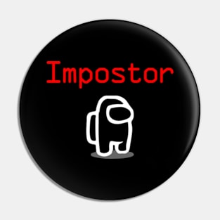 impostor among us character white Pin