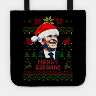 Ronald Reagan Merry Ronmas Tote