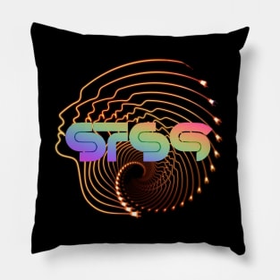 STS9 Psychedelic Face Swirl Pillow