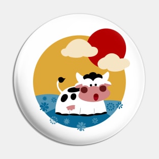 Montain Cow Pin