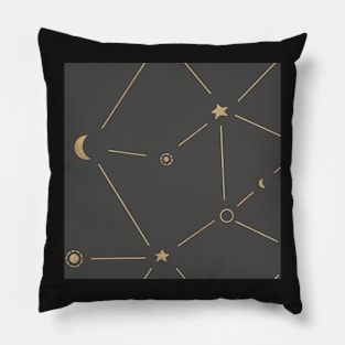 Gold Star Pillow