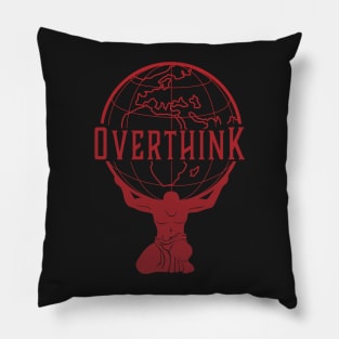 Ancient Greek Atlas God Overthink Earth Globe Pillow