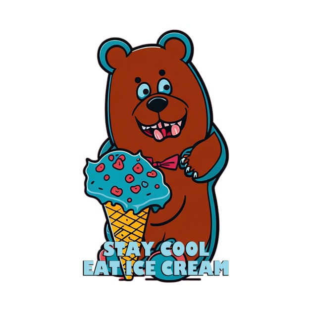 Ice Cream and bear by likbatonboot