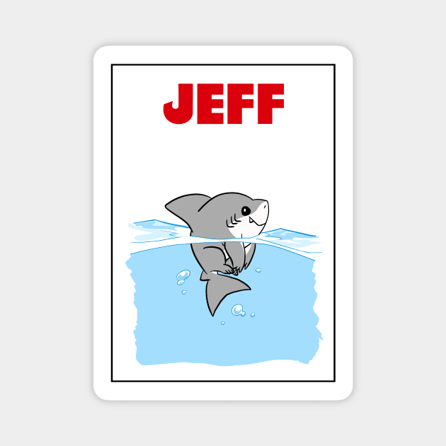 Jeff The Landshark (Jaws Parody) Magnet by dumb stuff, fun stuff