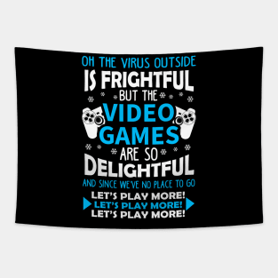 Video Games Ugly Christmas Sweater Tapestry