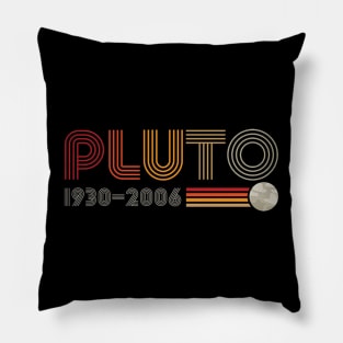 retro pluto 1930 - 2006 Pillow