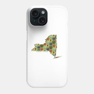 New York State Map Board Games Phone Case