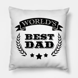 Worlds best father gift for dad sayings Pillow