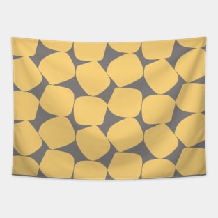 Bold Geometric Pattern 2 in Yellow and Grey Tapestry