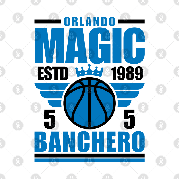 Orlando Magic Banchero 5 Basketball Retro by ArsenBills