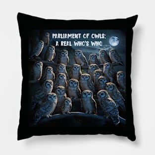 Parliament of Owls Pillow