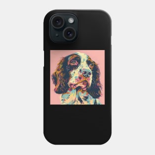 Retro English Cocker Spaniel: Pastel Pup Revival Phone Case