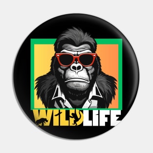 wild life , gorilla life , funny Pin