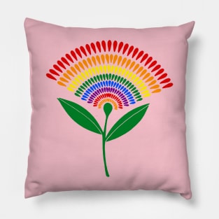 Pridemonth Dandelion LGBTQIA Fun Illustration Pillow