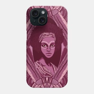 Pink African Goddess Phone Case