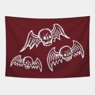 flying skulls Tapestry