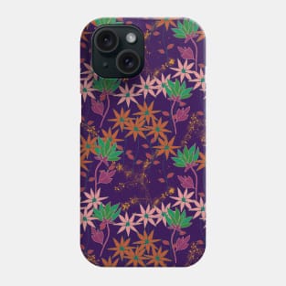 Wildflowers on Purple Phone Case