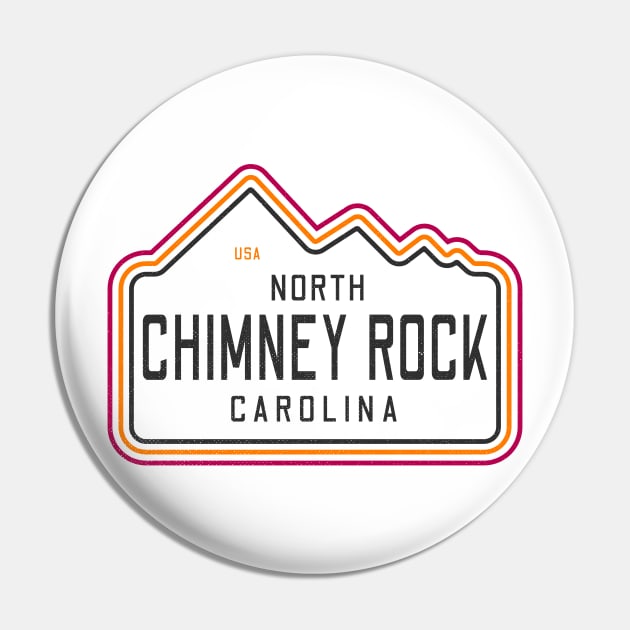 Visiting NC Mountain Cities Chimney Rock, NC Neon Range Pin by Contentarama