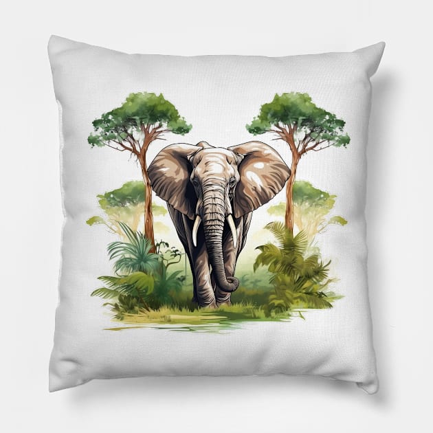 I Love Elephants Pillow by zooleisurelife