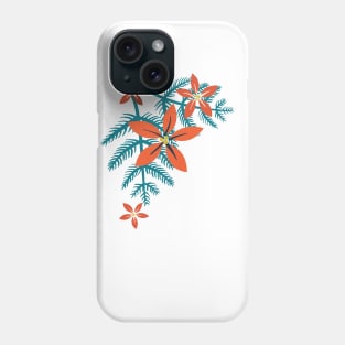 Pine & Poinsettia Phone Case