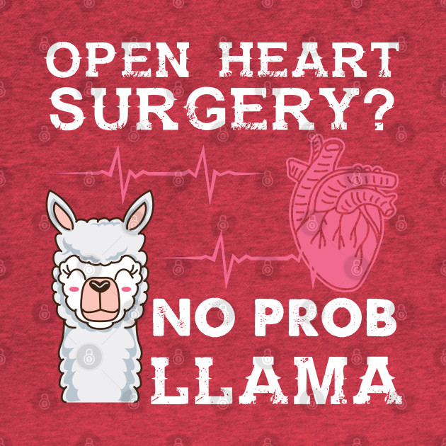 Disover Open Heart Surgery No Prob Llama - No Prob Llama - T-Shirt