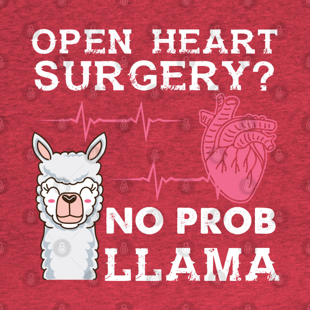 Discover Open Heart Surgery No Prob Llama - No Prob Llama - T-Shirt
