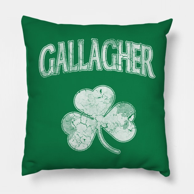 Gallagher Irish Shamrock St Patrick's Day Pillow by E