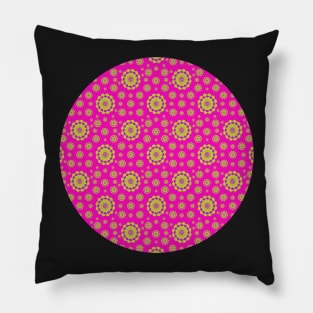 In the Pink with Purple and Lime. A cute retro design in bright, fun colors. Pillow