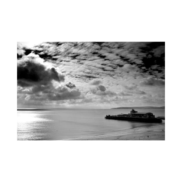 Bournemouth Pier And Beach Dorset England by AndyEvansPhotos