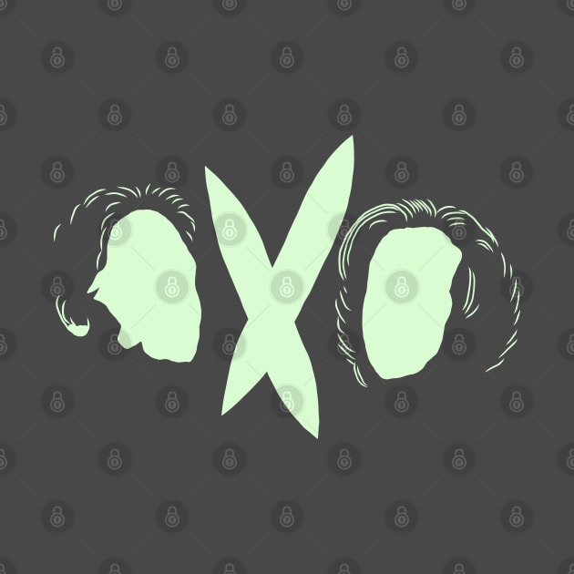 X Files Mulder Scully Minimalist by Hevding