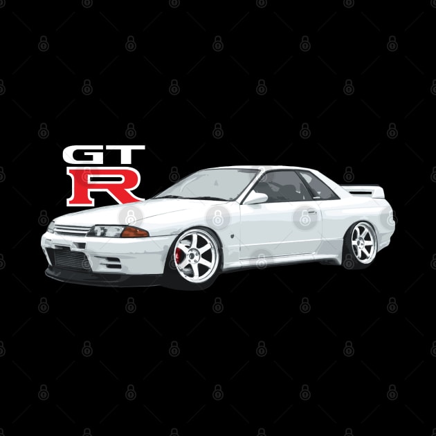 R32 GTR WHITE V SPEC II N1 326 CRYSTAL WHITE ON TES by cowtown_cowboy