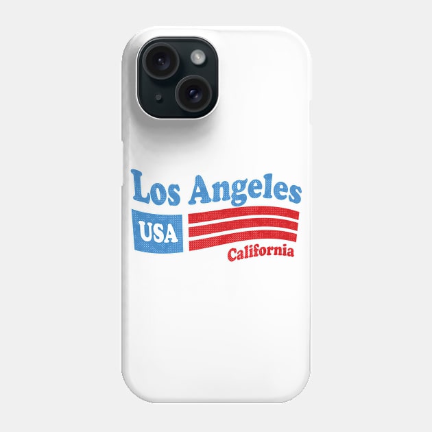 Los Angeles California - CA, USA - American Flag 4th of July Phone Case by thepatriotshop