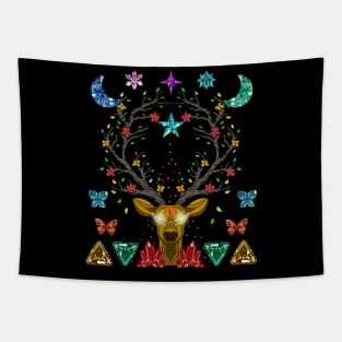 Diamond deer Tapestry