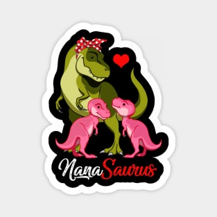 Nanasaurus T-Shirt T-rex Nana Saurus Dinosaur Magnet