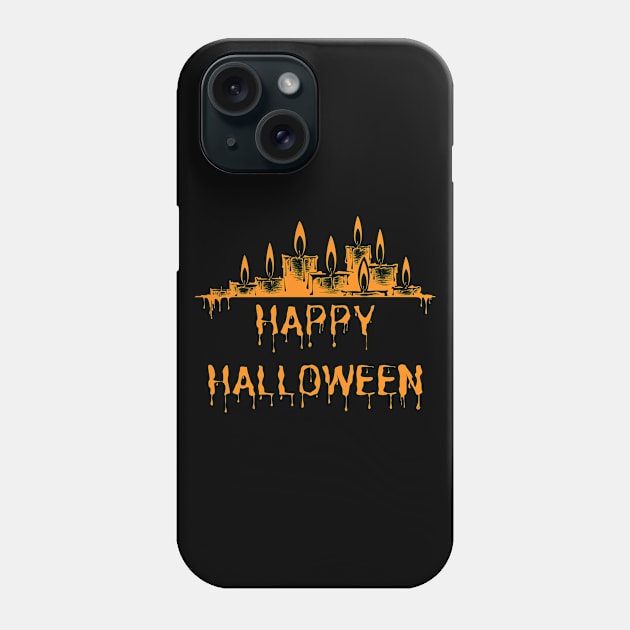 Candles Melting for a Happy Halloween Phone Case by Asterisk Design Store