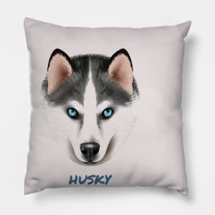 Husky face Pillow