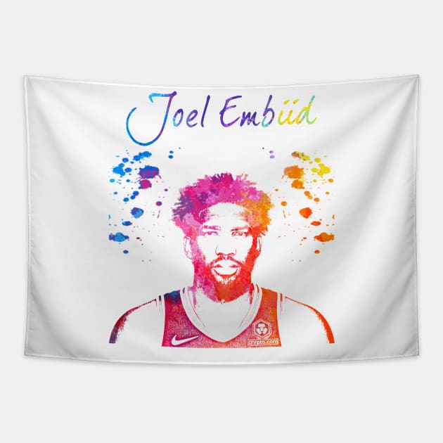 Joel Embiid Tapestry by Moreno Art